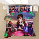 game overwatch dva 35 duvet cover quilt cover pillowcase bedding set bed linen home decor 0