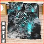 gentle tiger smoke bedding set cool tigers smoking print bedroom decor bedding cover with 2 pillowcases 100 polyester 0
