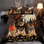 german shepherd happy halloween bedding set puppies dog lovers gift bedding cover with 2 pillowcases 100 polyester 0