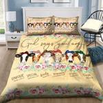 god say you are bedding set lady cows lovely flowers bedding set special gift bedding cover with 2 pillowcases 100 polyester 0