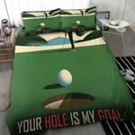 golf lovers modern drawing bedding set your hole is my goal bedding cover with 2 pillowcases 100 polyester 0