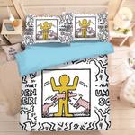 graffiti illustration 12 duvet cover quilt cover pillowcase bedding set bed linen home decor 0