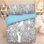 graffiti illustration 5 duvet cover quilt cover pillowcase bedding set bed linen home decor 0