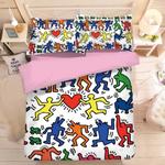 graffiti illustration 9 duvet cover quilt cover pillowcase bedding set bed linen home decor 0