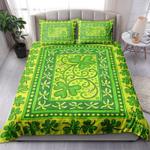 green shamrock art pattern bedding set st patricks day irish in my veins bedding cover with 2 pillowcases 100 polyester 0