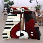 guitar music bedding set love guitar bedding cover pillow covers guitarist gift idea bedding cover with 2 pillowcases 100 polyester 0