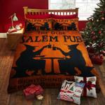 halloween bedding set the olde salem pub witches art printed decor bedding cover with 2 pillowcases 100 polyester 0