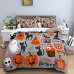 halloween pattern bedding set halloween bedding cover pillow covers bedroom decoration bedding cover with 2 pillowcases 100 polyester 0