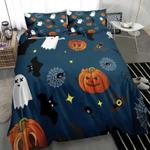 halloween pumpkin ghost ghost witch pattern bedding set bedroom decoration october 31th gift bedding cover with 2 pillowcases 100 polyester 0