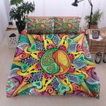 hippie peace symbols bedding set wild flower hippie let it be bedroom decor bedding cover with 2 pillowcases 100 polyester 0