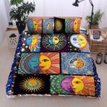 hippie tattoos astrology bedding set love by the moon live by the sun bedding cover with 2 pillowcases 100 polyester 0