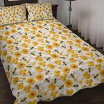 honey bee sunflower bedding set love bee bedding cover bedroom decoration parents gifts bedding cover with 2 pillowcases 100 polyester 0