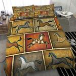horse native bedding set horse quilt bed set horse lover gift bedding cover with 2 pillowcases 100 polyester 0