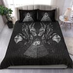 horus eye egypt anubis ancient d bedding set black egypt culture fans bedding cover with 2 pillowcases 100 polyester 0