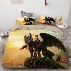 How to Train Your Dragon Hiccup #31 Duvet Cover Quilt Cover Pillowcase Bedding Set Bed