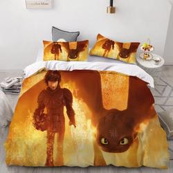 How to Train Your Dragon Hiccup #34 Duvet Cover Quilt Cover Pillowcase Bedding Set Bed