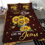 hummingbird and sunflowers bedding set in the morning when i rise give me jesus bedding cover with 2 pillowcases 100 polyester 0