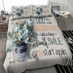 hummingbird bedding set everyday is a nw beginning take deep breath smile and start again bedding cover with 2 pillowcases 100 polyester 0