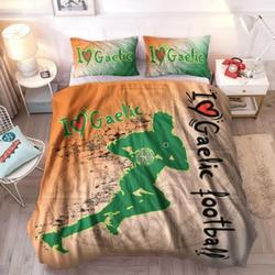 I Love Gaelic Football Bedding Set Footballer Artwork Bedding Set Home Decoration For Sport Lover
