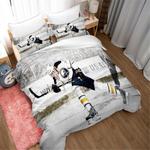 ice hockey 1 duvet cover quilt cover pillowcase bedding set 0