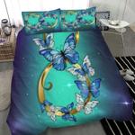 infinity butterfly bedding duvet cover blue butterflies lovers home decor bedding cover with 2 pillowcases 100 polyester 0