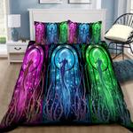 jellyfish mermaid dream bedding set colorful mermaid jellyfish gothic art bedding cover with 2 pillowcases 100 polyester 0