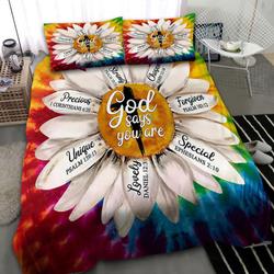Jesus Daisy God Say You Are Bedding Set Lovely Special Flower