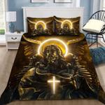 jesus god bedding set memento mori bedding set special gift for christian bedding cover with 2 pillowcases 100 polyester 0