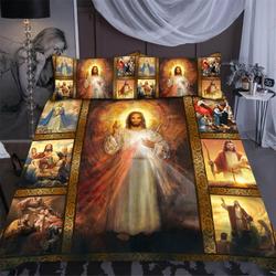 Jesus I Just In You Bedding Set Christian Artwork Printed Bedding Set Best Gift For Christian