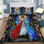 jesus i just in you bedding set church painting bedding set gift for christian bedding cover with 2 pillowcases 100 polyester 0