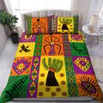 juneteenth african bedding set floral africa pattern printed home decor bedding cover with 2 pillowcases 100 polyester 0