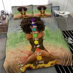 juneteenth african woman sunflower bedding set culture i know i see i speak i love i do bedding cover with 2 pillowcases 100 polyester 0