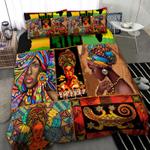 juneteenth african women month bedding set colorful culture bedding cover with 2 pillowcases 100 polyester 0