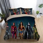 justice league wonder woman superman batman the flash aquaman 19 duvet cover quilt cover pillowcase bedding set bed linen home decor 0