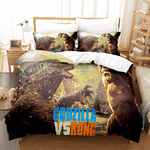 king kong vs godzilla comforter bedding set duvet covers bed sheets 0