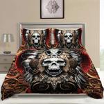 king skull bedding set bison skull bedding set native vibe native gift bedding cover with 2 pillowcases 100 polyester 0