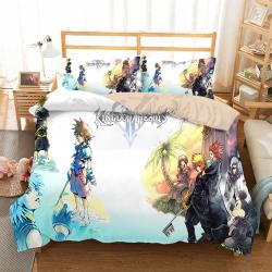 Kingdom Hearts #12 Duvet Cover Quilt Cover Pillowcase Bedding Set Bed Home Bedroom Decor