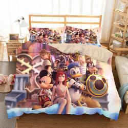 Kingdom Hearts #22 Duvet Cover Quilt Cover Pillowcase Bedding Set Bed Home Bedroom Decor