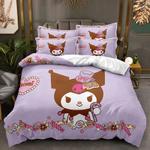 kuromi 9 duvet cover quilt cover pillowcase bedding set bed linen home decor 0