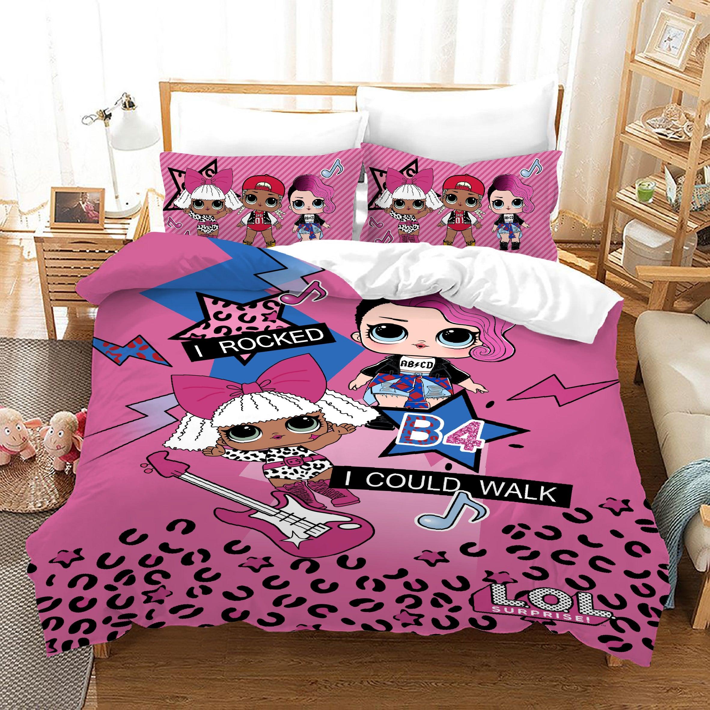 L.O.L. Surprise! #43 Duvet Cover Quilt Cover Pillowcase Bedding Set Bed Home Bedroom Decor l o l surprise 43 duvet cover quilt cover pillowcase bedding set bed linen home bedroom decor 0