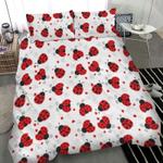 ladybug love bedding duvet cover red ladybug pattern animal lovers decor bedding cover with 2 pillowcases 100 polyester 0