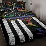 lgbt love is love american flag bedding set happy pride month lgbt supporters gift bedding cover with 2 pillowcases 100 polyester 0