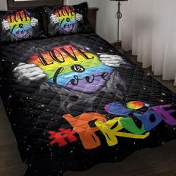 Lgbt Pride Love Is Love Bedding Set Happy Pride Month Lgbt Supporters Gift Lgbtqia Gift