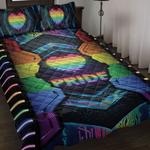 lgbt pride neon bedding set happy pride month bedroom decor bed set for lgbtqia bedding cover with 2 pillowcases 100 polyester 0