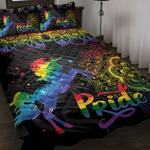 lgbt pride unicorn bedding set lgbt history pride bed set happy pride month room decor bedding cover with 2 pillowcases 100 polyester 0