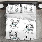 life is better with french bulldog bedding set frenchie puppy dog owner gift bedding cover with 2 pillowcases 100 polyester 0