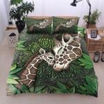 love giraffe bedding set family giraffe wild animal bedding cover pillow covers gift for giraffe lovers bedding cover with 2 pillowcases 100 polyester 0