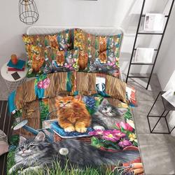 Lovely Cat Pillow Covers Adorable Cat Pet Bed Set Happy International Cat Day