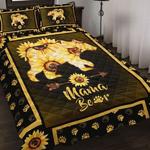 mama bear sunflower pattern bedding set sunflower lover gift bedding cover with 2 pillowcases 100 polyester 0