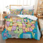 map of the world 4 duvet cover quilt cover pillowcase bedding set bed linen home bedroom decor 0